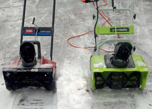 Alongside each other with old Toro model.