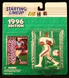 STEVE MCNAIR / HOUSTON OILERS 1996 NFL Starting Lineup Action Figure & Exclusive NFL Collector Trading CardIMAGE