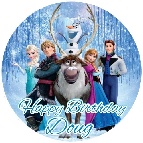OLAF SVEN ANNA ELSA KRISTOFF HANS Cake Toppers Frosting Sheets Edible Image