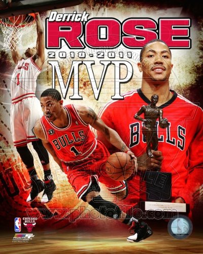 Derrick Rose - Chicago Bulls 2010-11 NBA MVP - 8x10 Photo