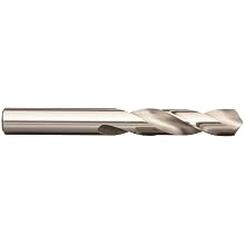 Precision Twist R40 High Speed Steel Short Length Drill Bit, Uncoated (Bright) Finish, Round Shank, Spiral Flute, 118 Degree Point Angle