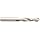 Precision Twist R40 High Speed Steel Short Length Drill Bit, Uncoated (Bright) Finish, Round Shank, Spiral Flute, 118 Degree Point Angle