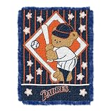 MLB San Diego Padres 36-Inch-by-46-Inch Woven Jacquard Baby Throw