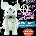 Frank Kozik's 8" White Anarchy Bear Previews Exclusive Vinyl Figure