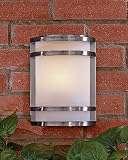 Minka Lavery Lights 9801-144 Small Pocket Lantern Brushed Stainless Outdoor Lighting