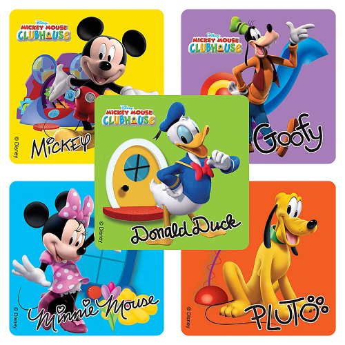 Disney Mickey Mouse Clubhouse Stickers - Party Favors - 75 per Pack