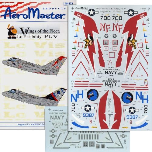 S-3 Vikings of the Fleet: Lo Vis, Pt 5: VS-21, VS-38 (1/48 decals)