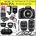 Canon EOS Rebel T2i 18 MP CMOS APS-C Digital SLR Camera with Canon EF-S 18-55mm f/3.5-5.6 IS SLR Lens + Canon EF-S 55-250mm f/4.0-5.6 IS Telephoto Zoom Lens + 32GB Professional Package