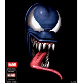 V 4 Venom Spider-Man (Spiderman) Black Adult T-shirt size Small
