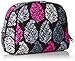 Vera Bradley Women's Cotton Large Zip Cosmetic Makeup Organizer Bag, Northern Lights, One Size