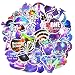 Waterproof Vinyl Stickers for Laptop Skateboard Car Decals(50Pcs Galaxy Style)