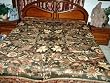 Black Pashmina Jamavar Indian Bedspread Bedding Couch Throw King/queen 108"