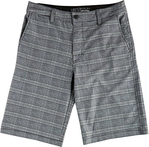 Distortion Big Boys Heather Hybrid Shorts Small Charcoal grey