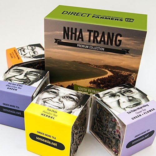 Sense Asia Tea Sampler Gift Set Collection of Loose Leaf Teas - Up to 100 Cups of Tea!