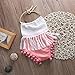 Baby Girls Halter Backless Splice Tassels Pompom Bodysuit
