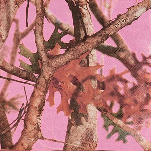 NEXT Camo Pink Lunch Napkins (16)