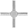 STC-06/4 Stainless Steel Hypodermic Tubing Connector , 6 Gauge, 4-Way (Pack of 10)