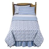 Tiddliwinks Dot Quilt & Sham Set - Brown & Blue