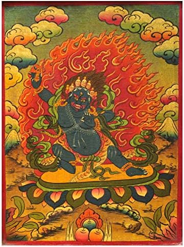 Tibetan Hand Painted Masterpiece Level Mahakala Thangka Painting
