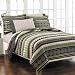 Modern Dots and Stripes Gray and Black Comforter Set