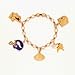 Minnesota Vikings Gold Tone NFL Charm Bracelet