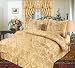 Emperor 4-Piece Jacquard King Comforter Set, Beige