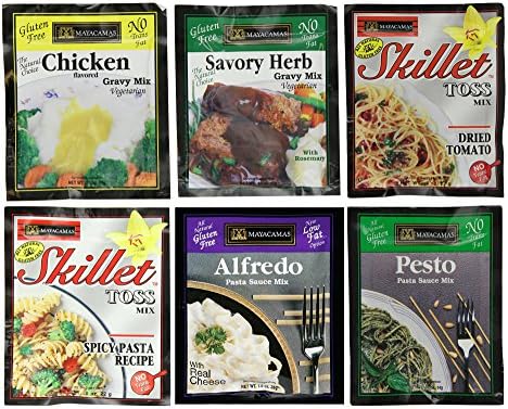 MAYACAMAS | Gravy,Pasta and Pesto Mix-Top Sellers Variety 6 Pack [Gluten Free] [6pk]