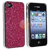 Snap-on Case compatible with Apple® iPhone® 4 Verizon / AT&T, Hot Pink Bl ....