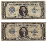 $1 Silver Certificate Horse Blanket Series 1923