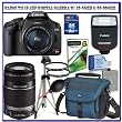 Canon EOS Rebel T1i 15.1 MP Digital SLR w/ Canon EF-S 18-55mm IS Lens + Canon 55-250mm IS Lens + Canon Speedlite 270EX Flash + Spare Li-ion Battery + Lowepro Camera Bag + 8GB + Deluxe Accessory Kit