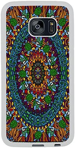 Galaxy S7 Edge Case,Grateful Dead 1 White Premium Hybrid High Impact *Shock Absorbent* Defender Case For Samsung Galaxy S7 Edge