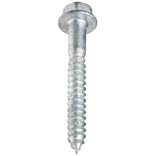 Steel Lag Screw, Grade 2, Hot-Dipped Galvanized Finish, Flange Hex Head, External Hex Drive, Meets IFI 111/AISI 1006-1022/ASTM A153, 1-1/2" Length, Partially Threaded, 5/16"-9 Threads, Imported (Pack of 50)