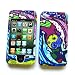 Apple iPhone 4 & 4S Rubberized Snap-On Protector Hard Case Image Cover "Dolphin Beach" Design
