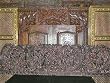 India Art Carved Wood Panel Krishna Headboard Wall Panel 72x18
