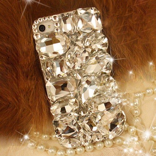 XDAYSdays® 3D Bling Shine Diamante Shaped Diamond Stones Crystal Hard Phone Case Cover For Smart Mobile Phones (Microsoft Lumia 950 XL , Diamond)