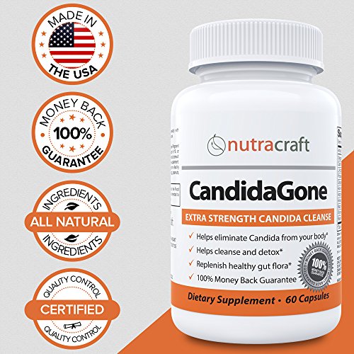 1 Candida Cleanse and Support Supplement High Potency 4in1 Natural