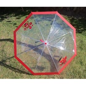 Parapluie enfant transparent I love you