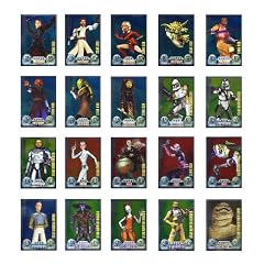 Star Wars Force Attax Einzelkarten-Set mit allen 20 Star Karten deutsch
