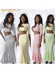 Sexy Polka Dot Print Polyester Club Dress/Jumpsuit 