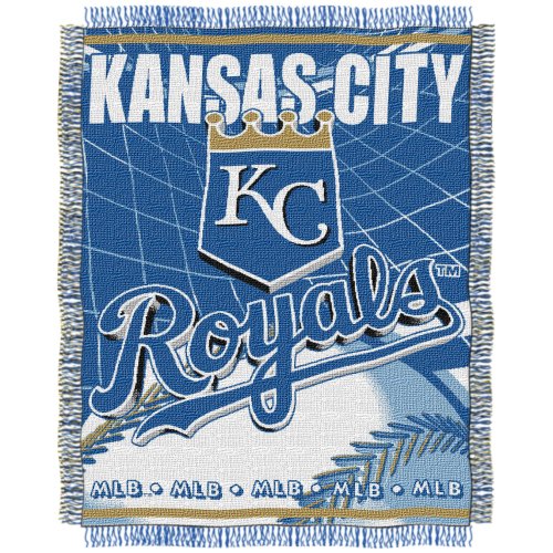 MLB Kansas City Royals 48-Inch-by-60-Inch Jacquard Acrylic Throw