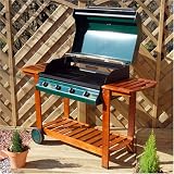 4 burner gas BBQ