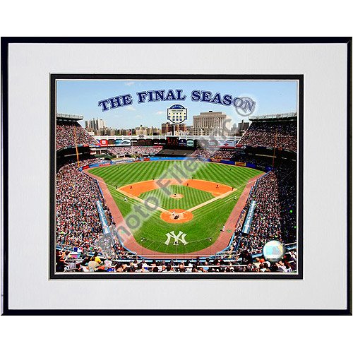 Photofile New York Yankees Yankee Stadium 2008, The Final Season - Matted 8x10 Photo in Aluminum Frame