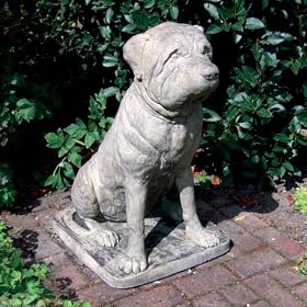 Large Garden Statues - Mastiff Bull Terrier Dog Statue