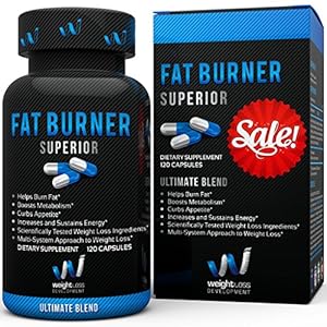 Weight Loss Development - Fat Burner Superior - Diet Pills, 120 Capsules