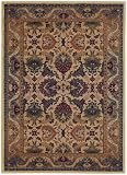Couristan 2715/0706 Anatolia Royal Plume 8-Feet 2-Inch by 11-Feet 5-Inch Rug, Cream and Plum