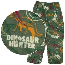 Dinosaur Hunter Pajama Pants for Boys