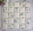 Shabby Chic "Flowering" Patchwork W/lace Chair Pad-b