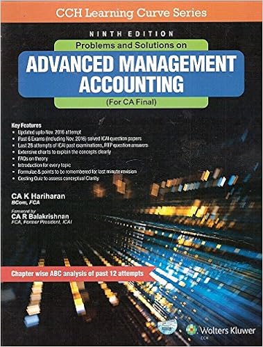 Advanced Management Accounting 