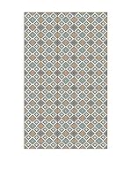 Huella deco Alfombra Bañada en Vinilo (Gris/Beige)
