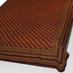 Bedspread Bedcover Cotton Wood Block Print Size Queen (bcov533)